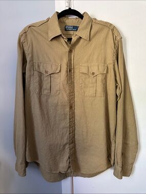 Polo by Ralph Lauren Tan Utility Button-Down Shirt